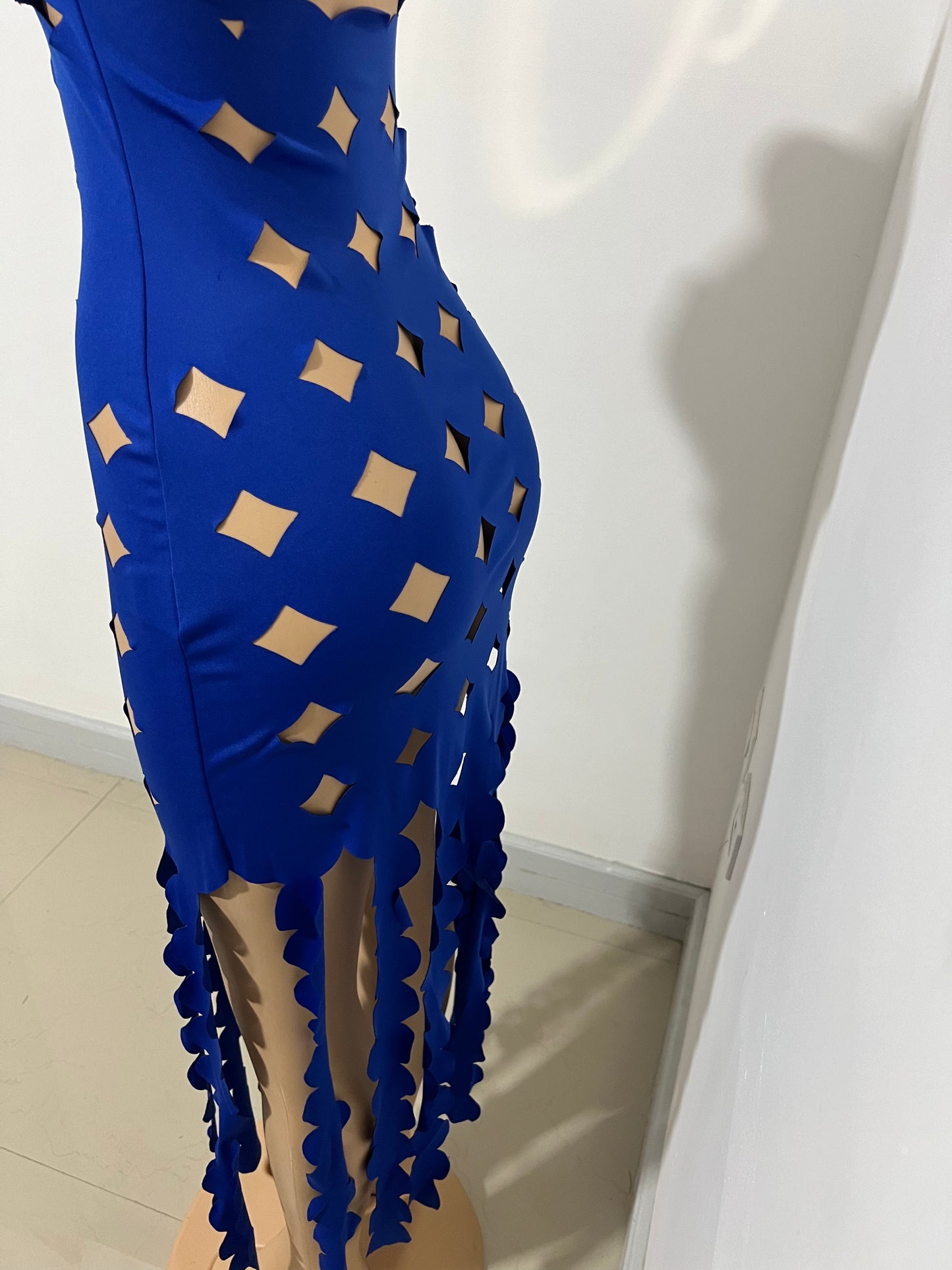 Tracy Cut Out Dress (Blue)