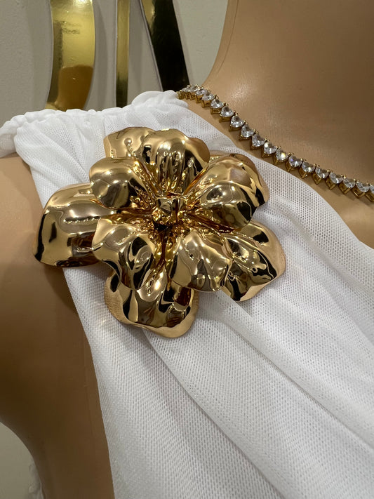 Flower Brooch (Gold)
