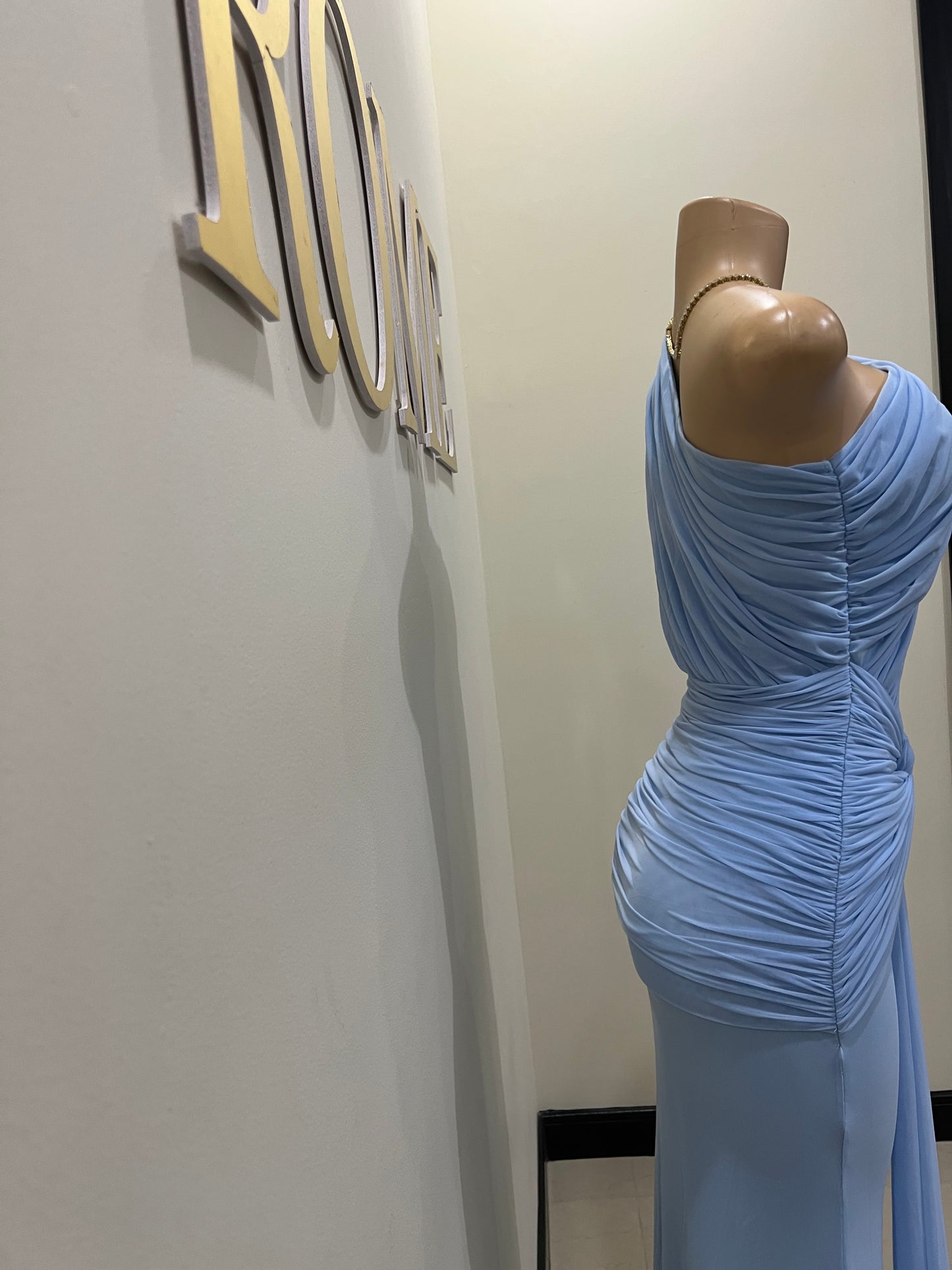 Michelle Petal Grace Dress (Light Blue)