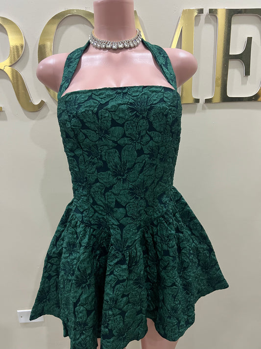 Diana Textured Dress (Green)