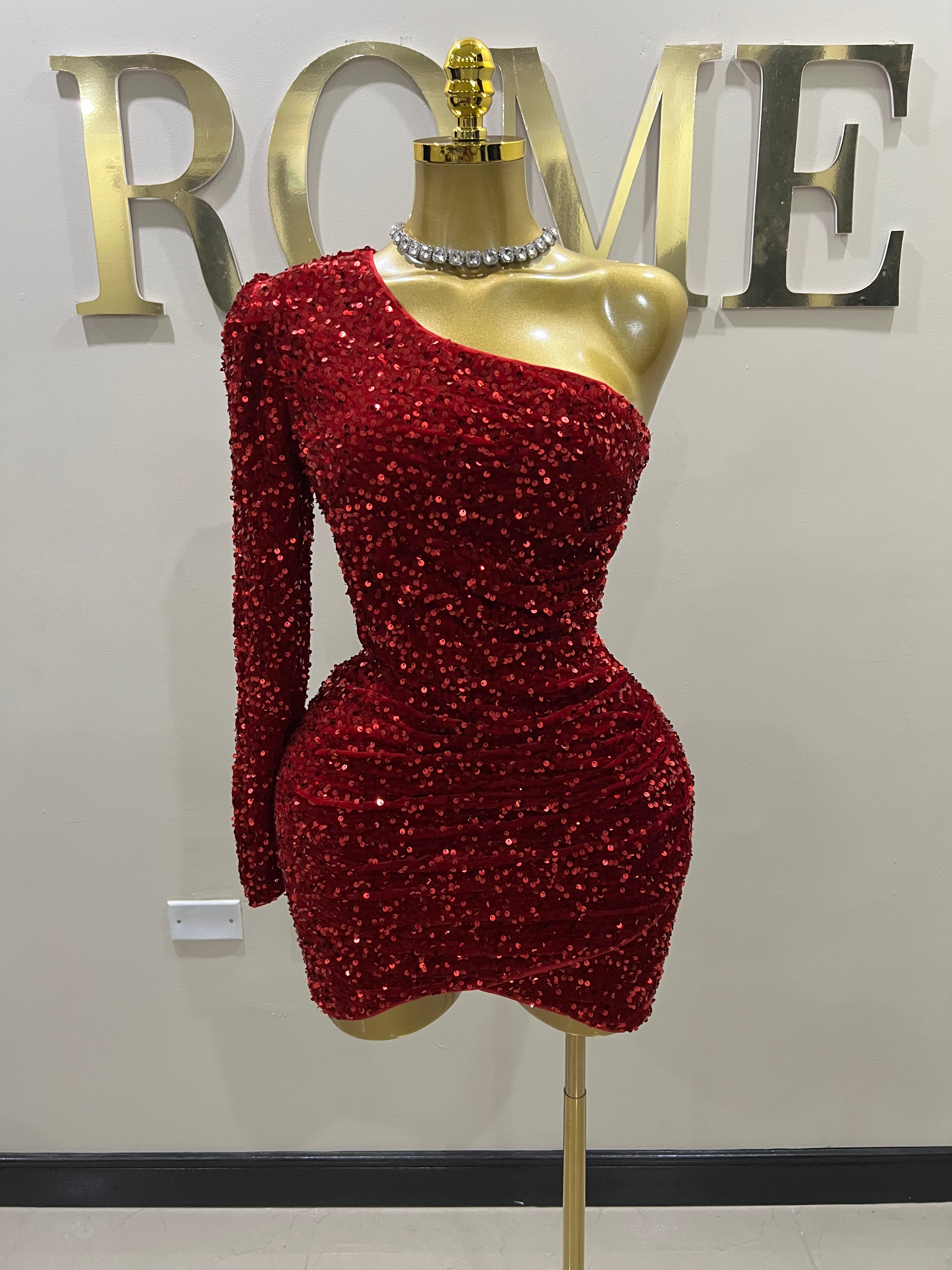 Holly Beth Dress (Red) – Rome Fashion House