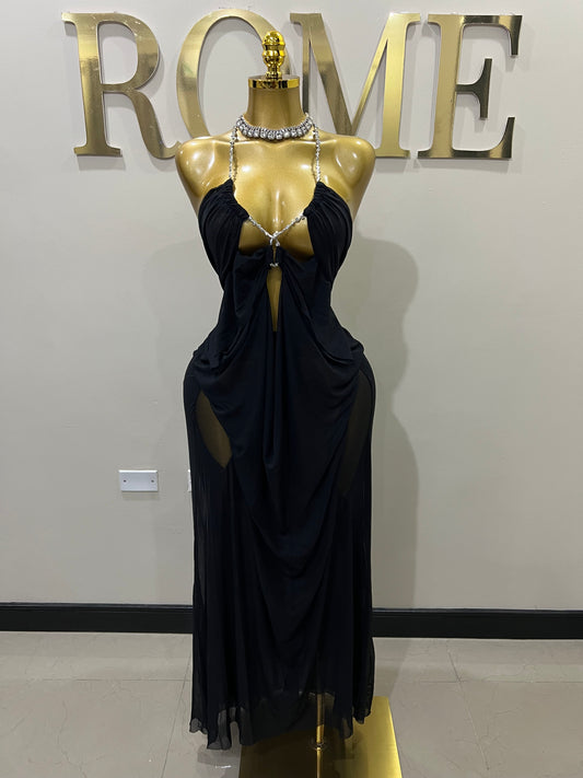 Kim Mesh Dress (Black)