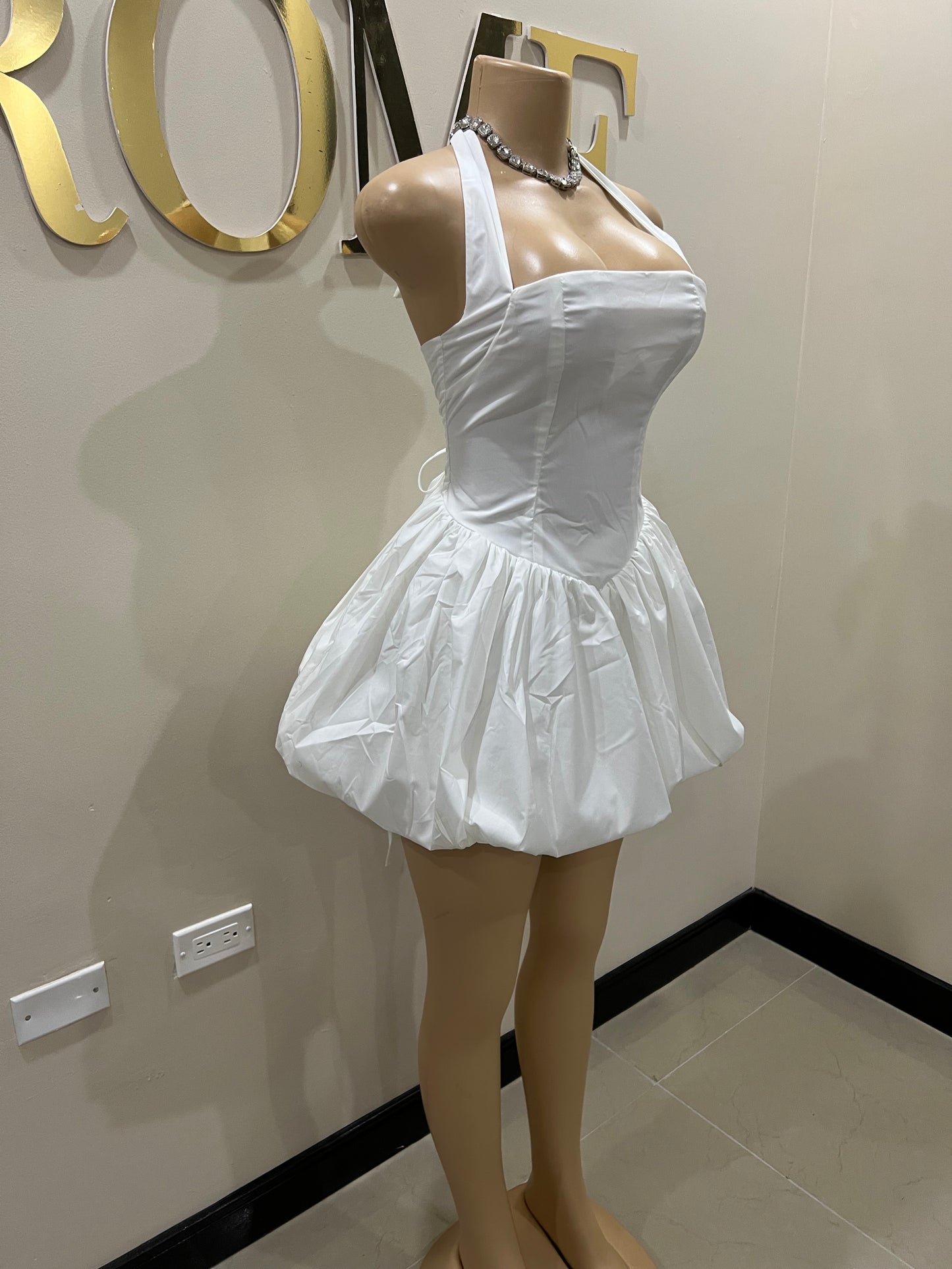 Diana Pumpkin Dress (White)