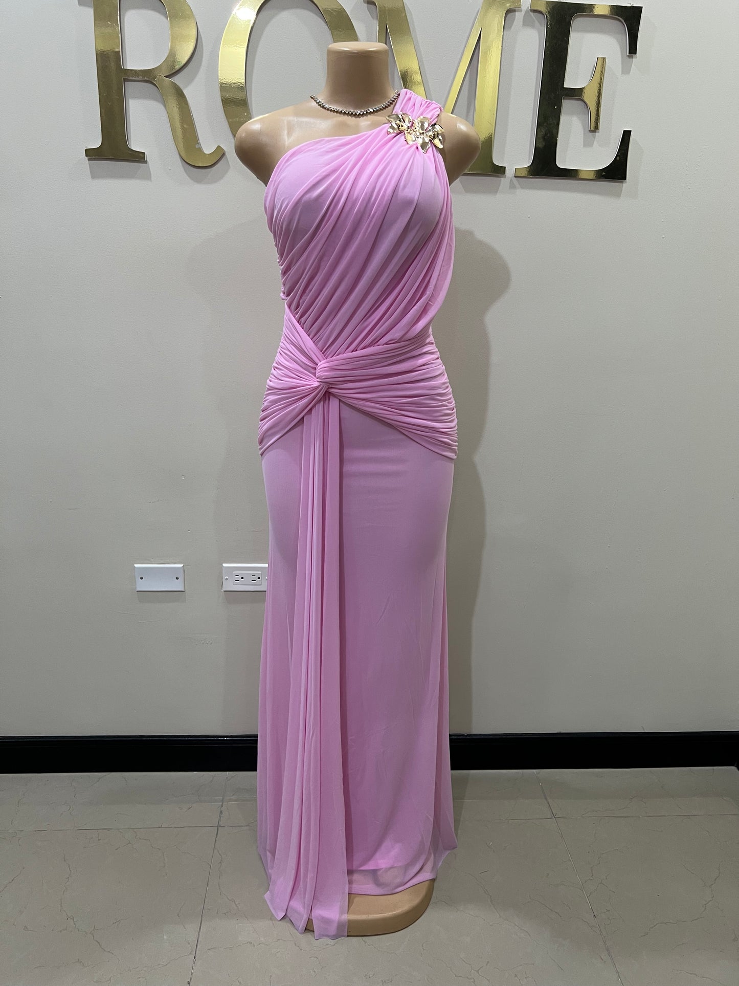 Michelle Petal Grace Dress (Light Pink)