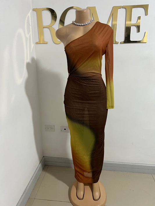 Carli Vibe Dress (Brown)