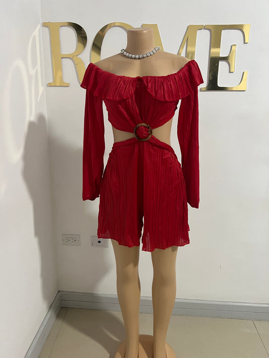 Jane Romper (Red)