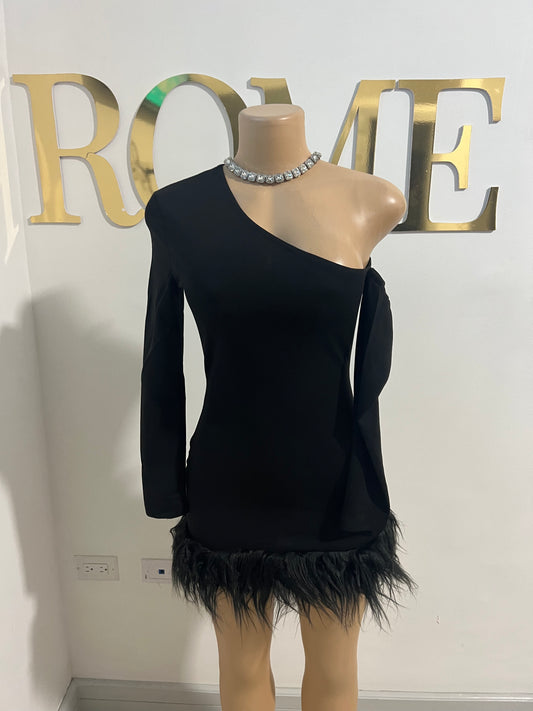 Moira Long Sleeve Dress (Black)