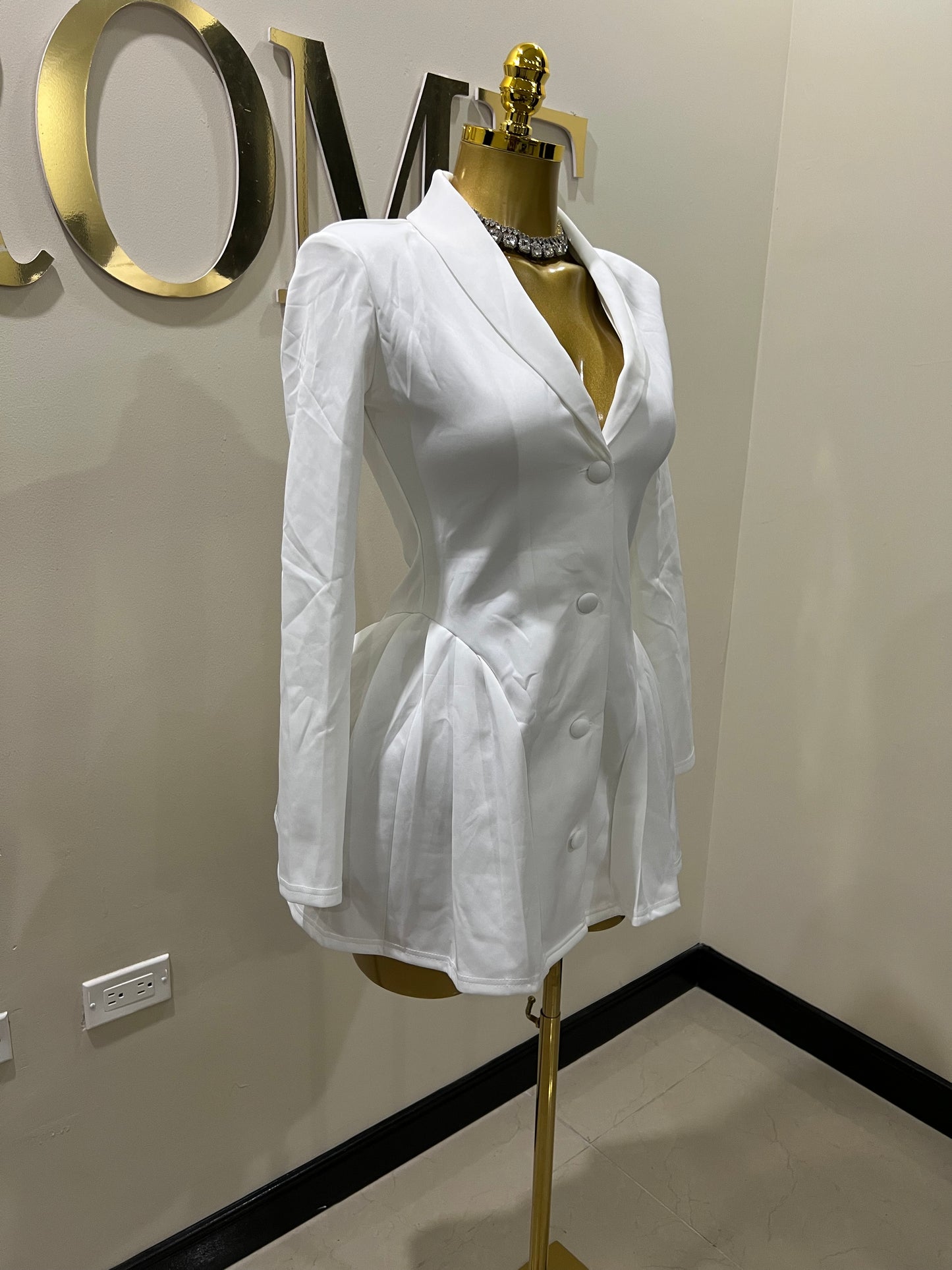 Jodie Mini Dress (White)