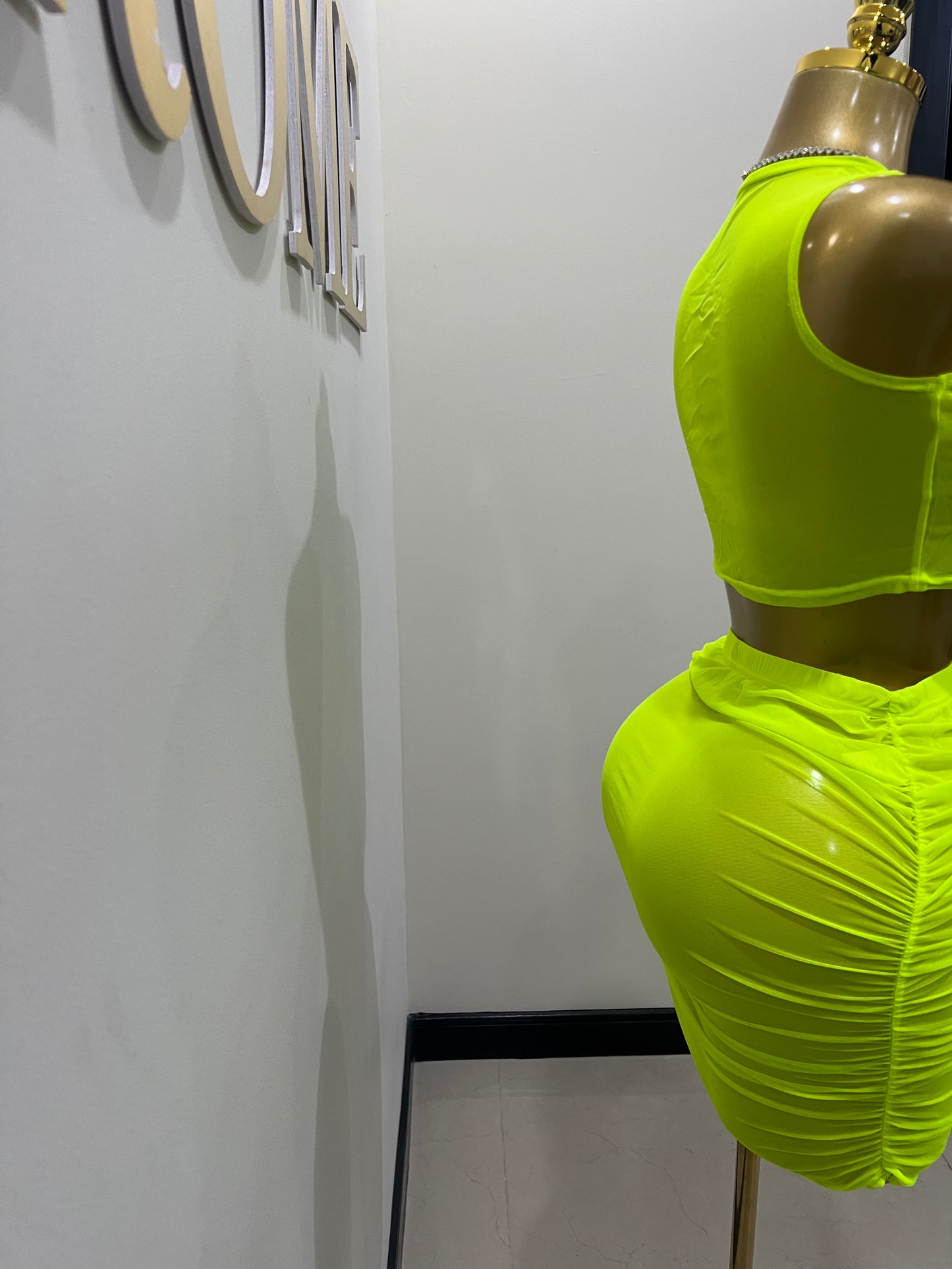 Skylar Mesh Skirt Set Cover Up
