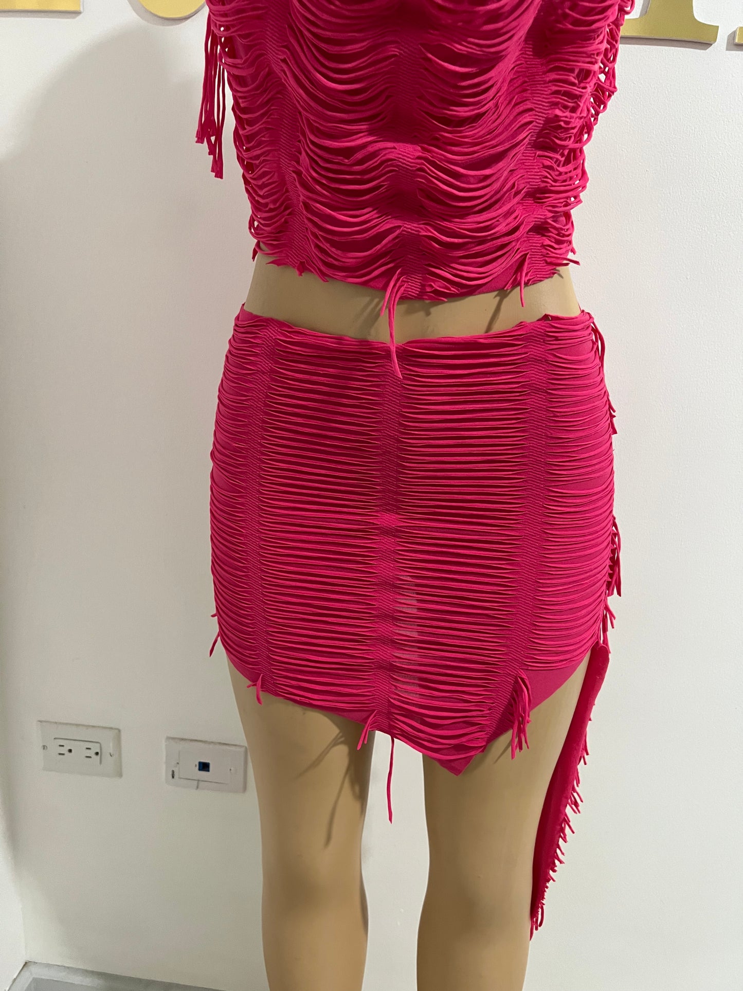 Mica Skirt Set (Pink)