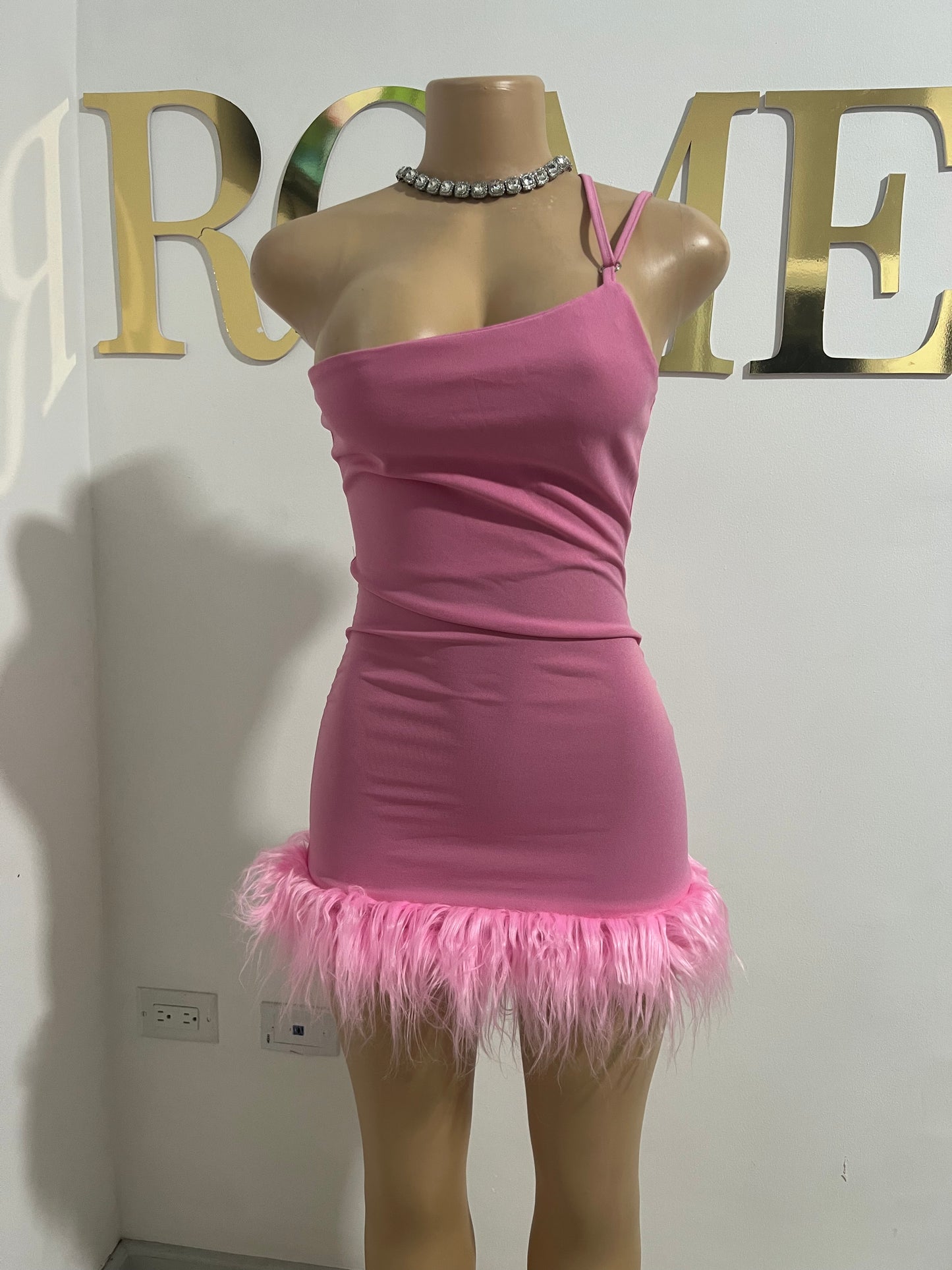 Moira Mini Dress (Light-Pink)
