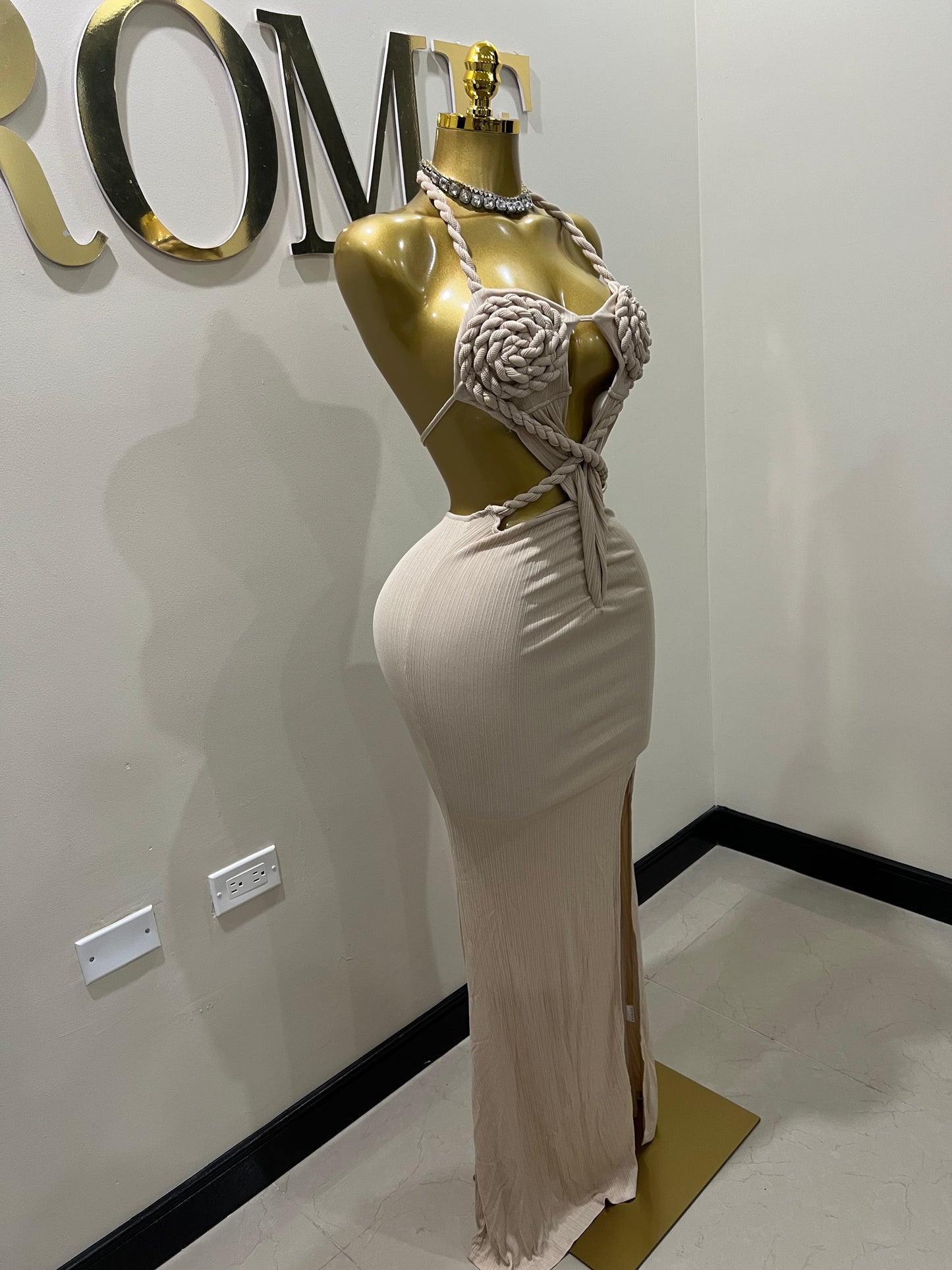 Athena Rope Dress (Brown)