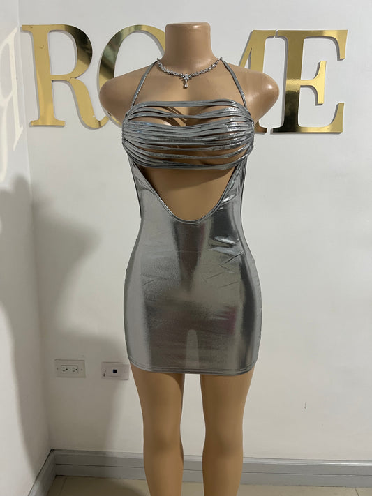 Ella Tassel Dress (Silver)