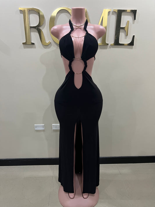 Indie Rings Dress (Black)