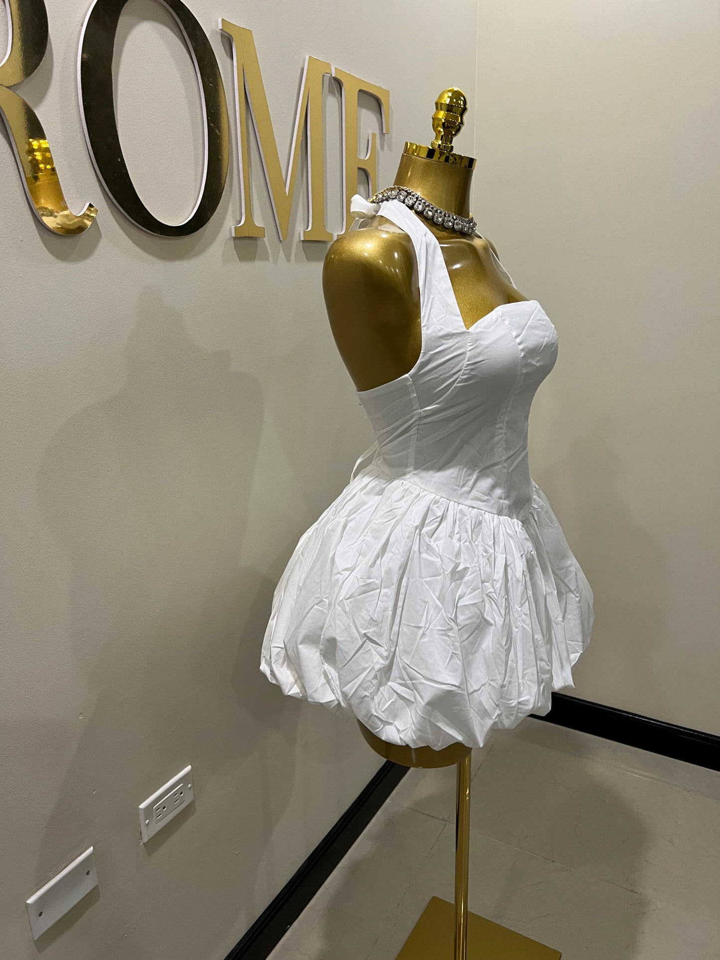 Diana Pumpkin Dress (White)