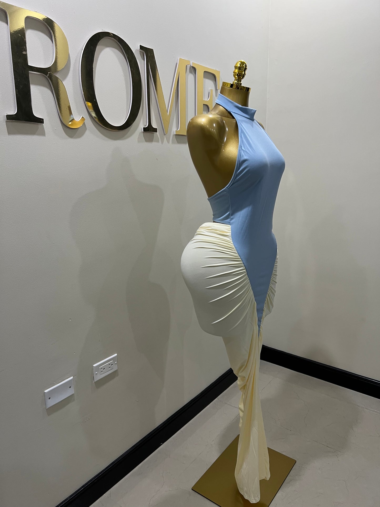 Tamia Hourglass Dress (Blue)