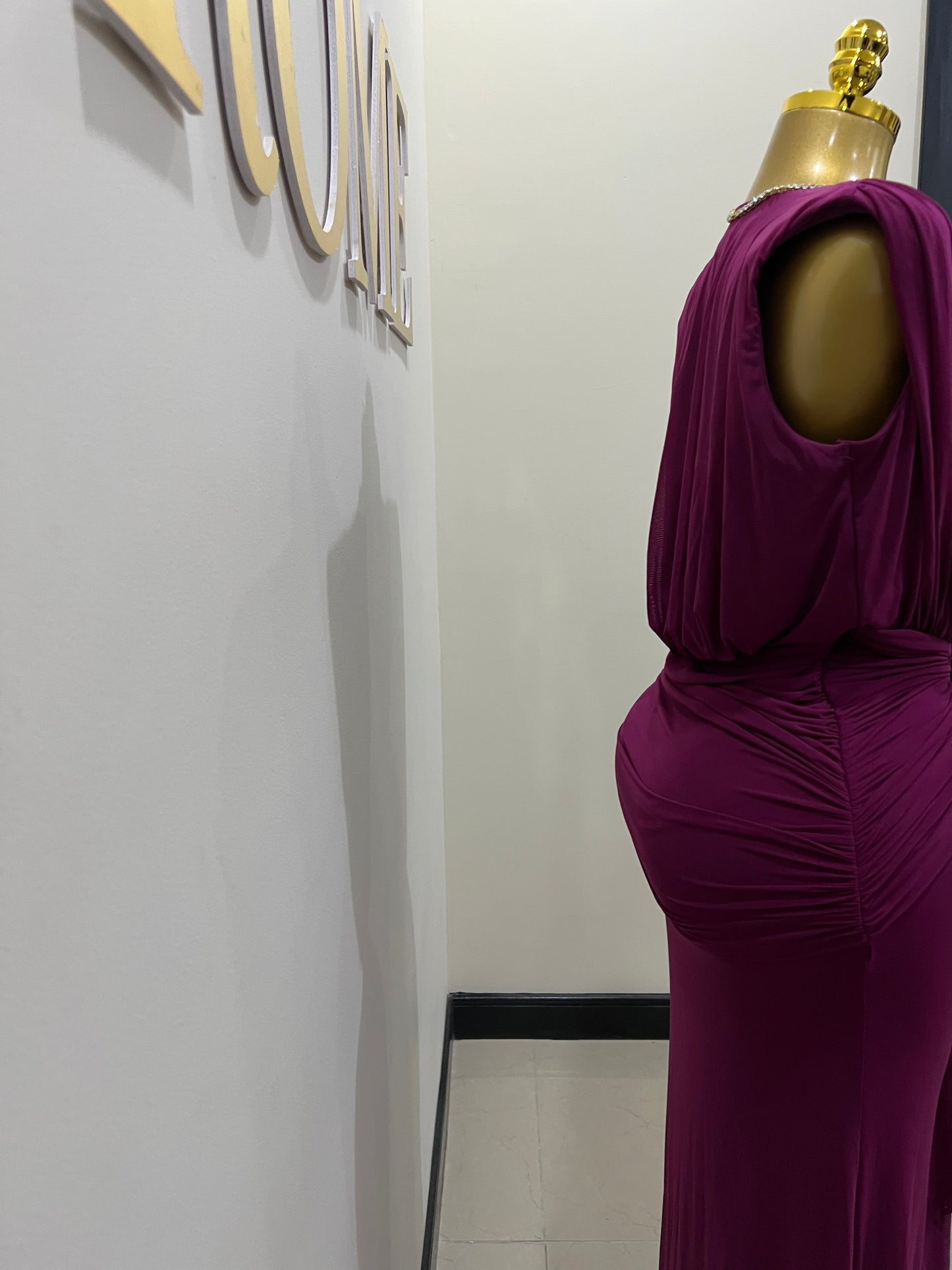 Michelle Snake Dress (Purple)