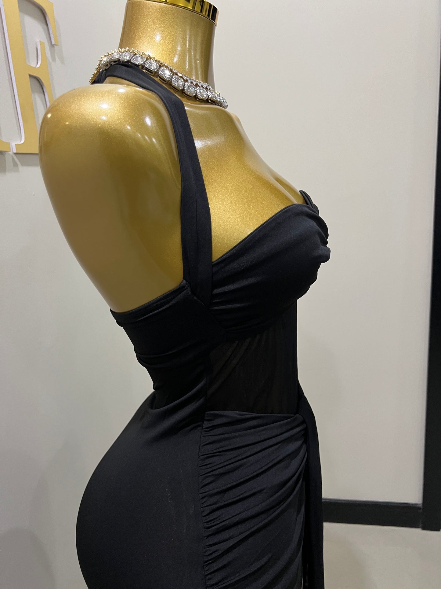 Sweetheart Vibe Nara Dress (Black)