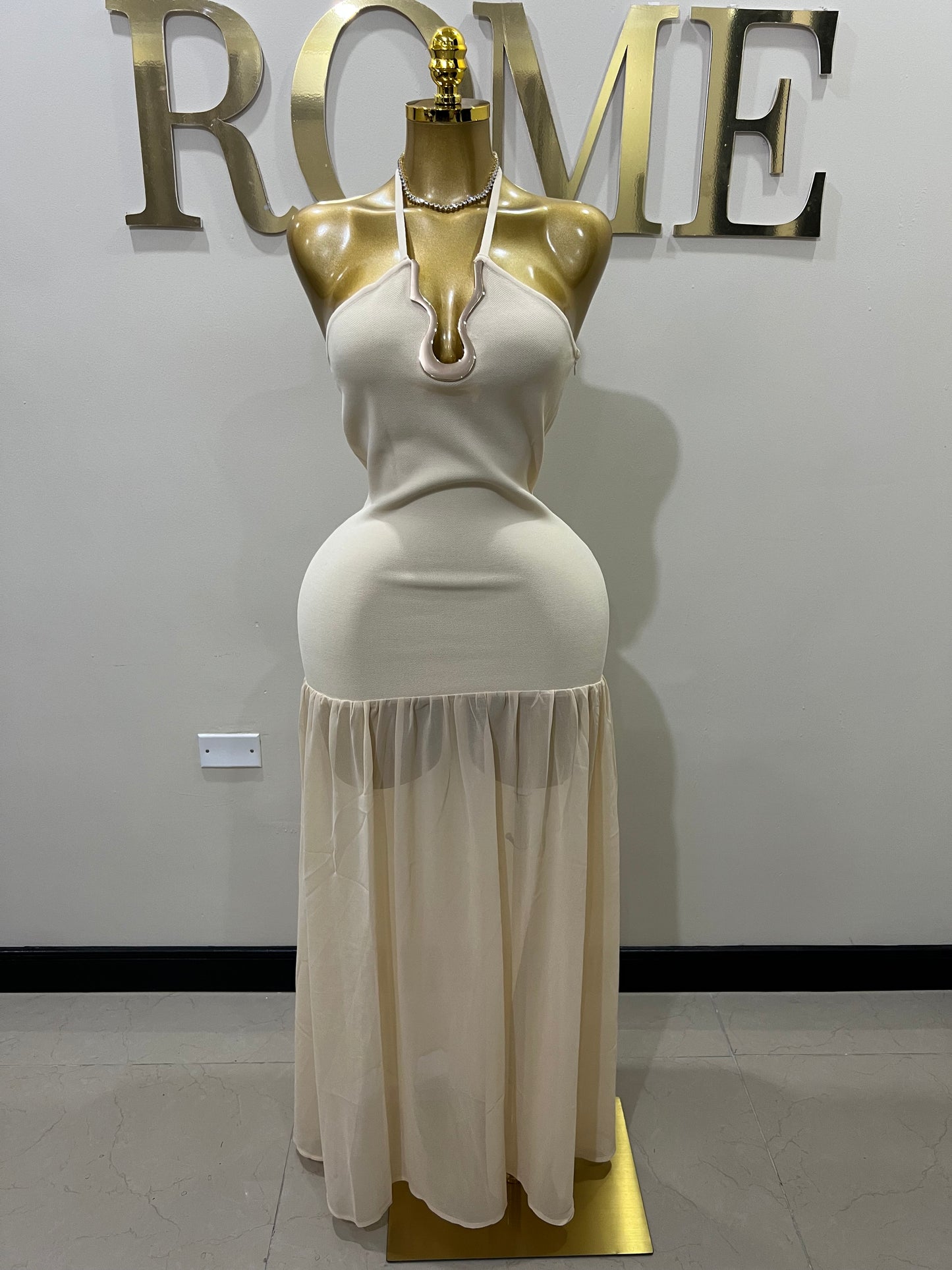 Camila Nara Dress (Cream)