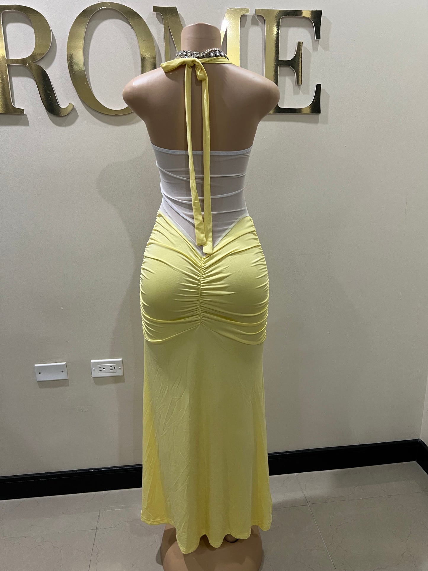 Sweetheart Vibe Nara Dress (Yellow)