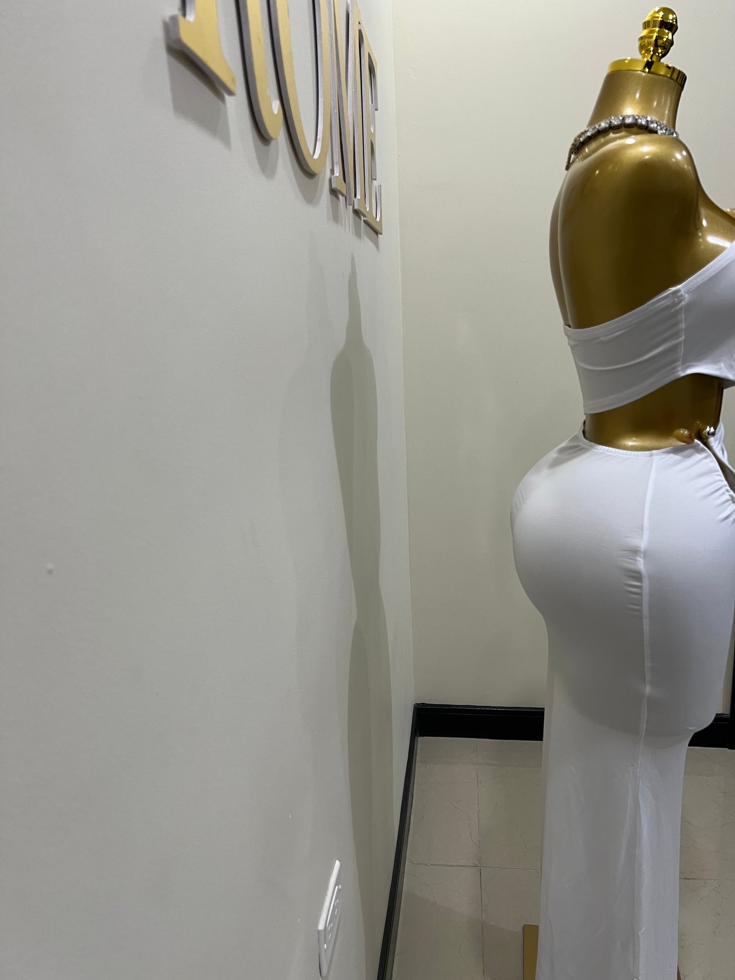 Ming Stone Dress (White)