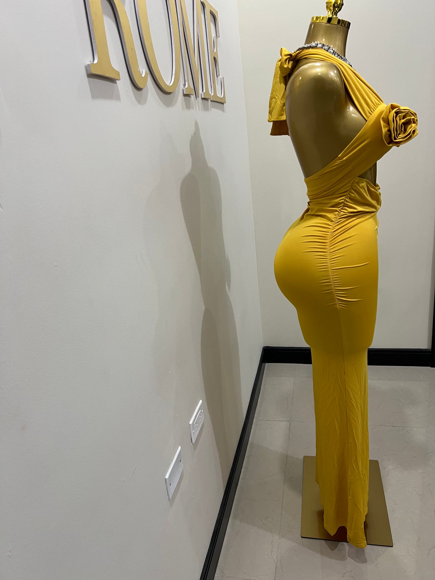 Samira Priscilla Rose Dress (Yellow)