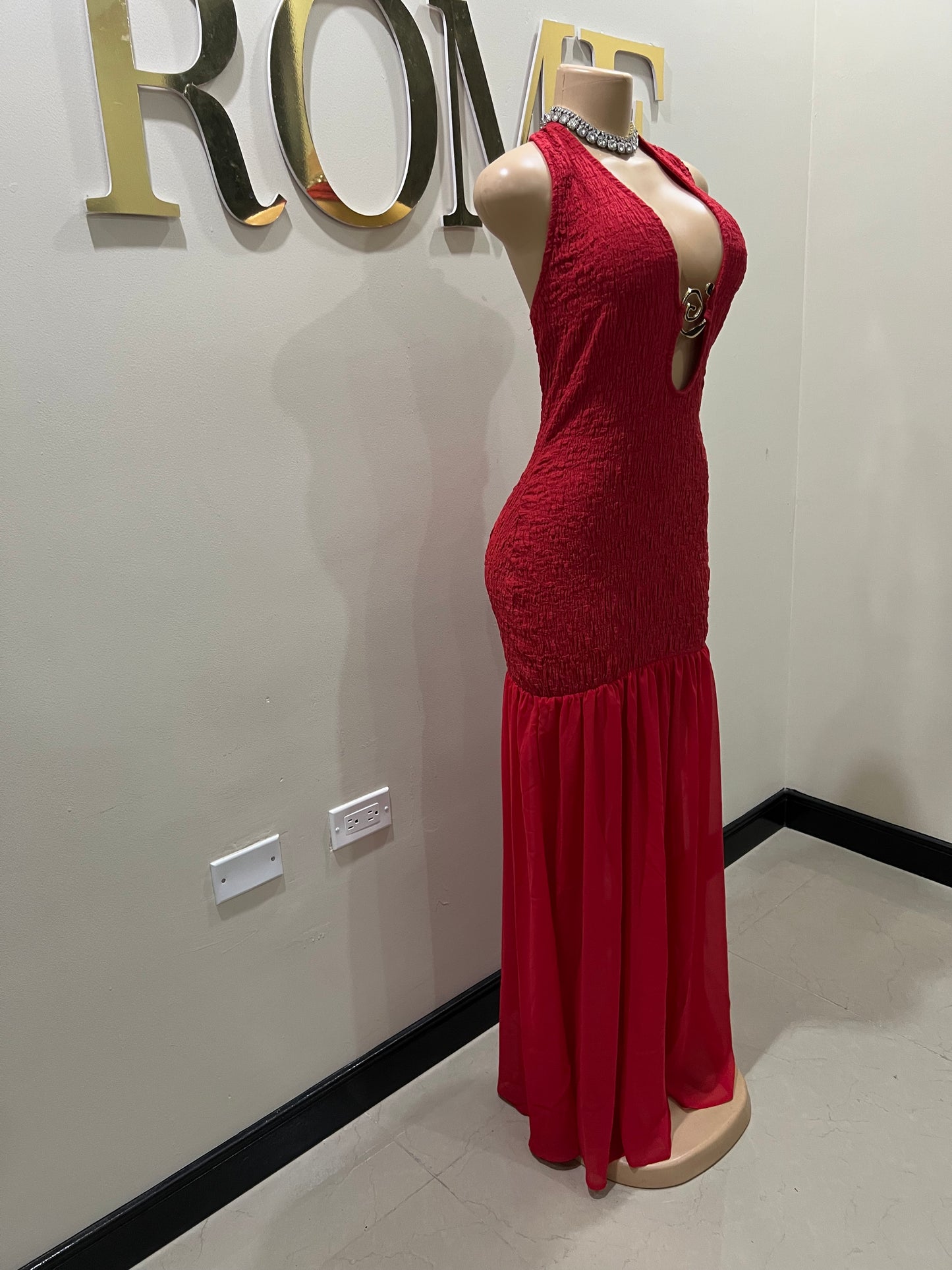 Athena Swirl Dress (Red)