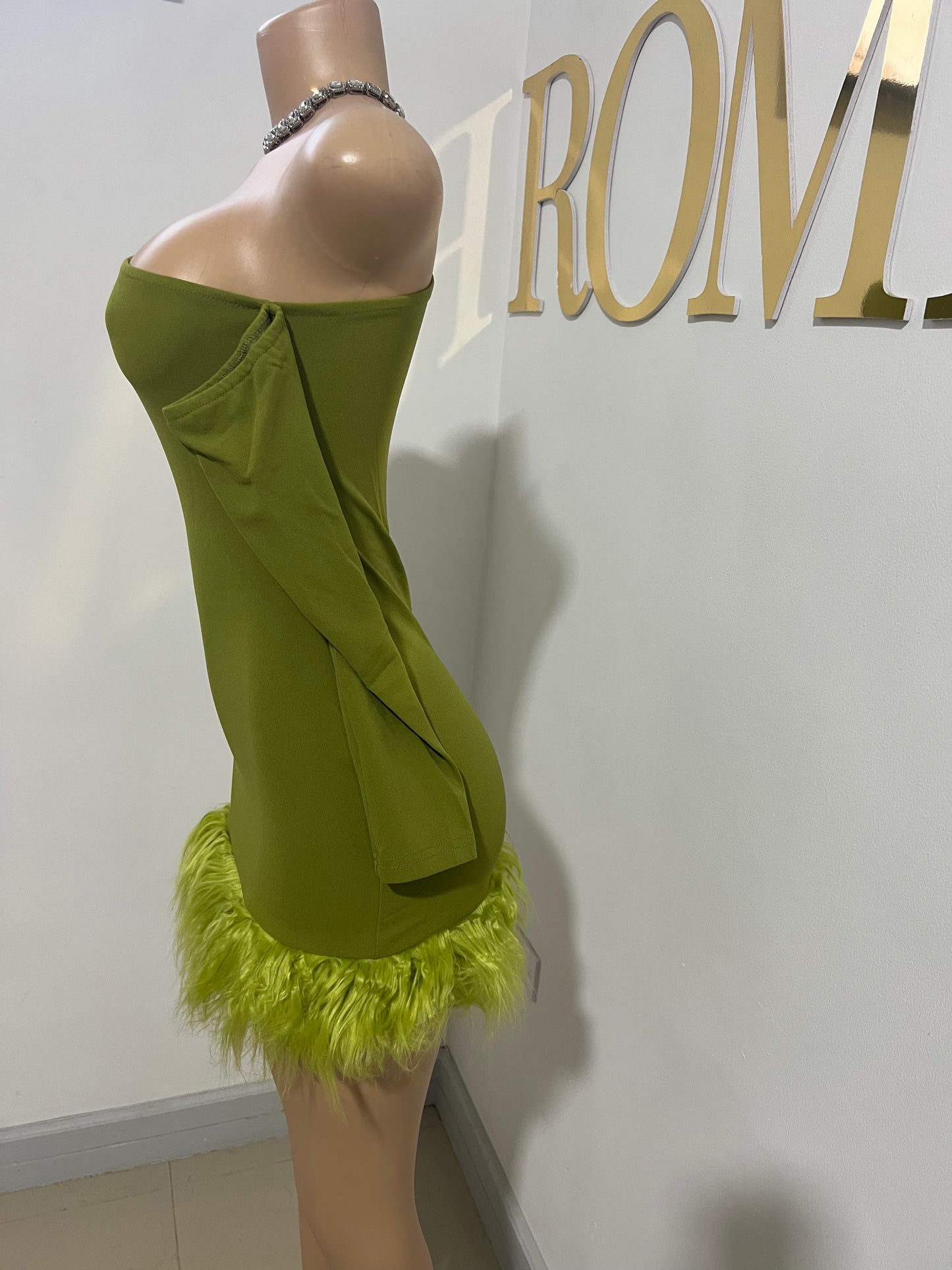 Moira Long Sleeve Dress (Green)