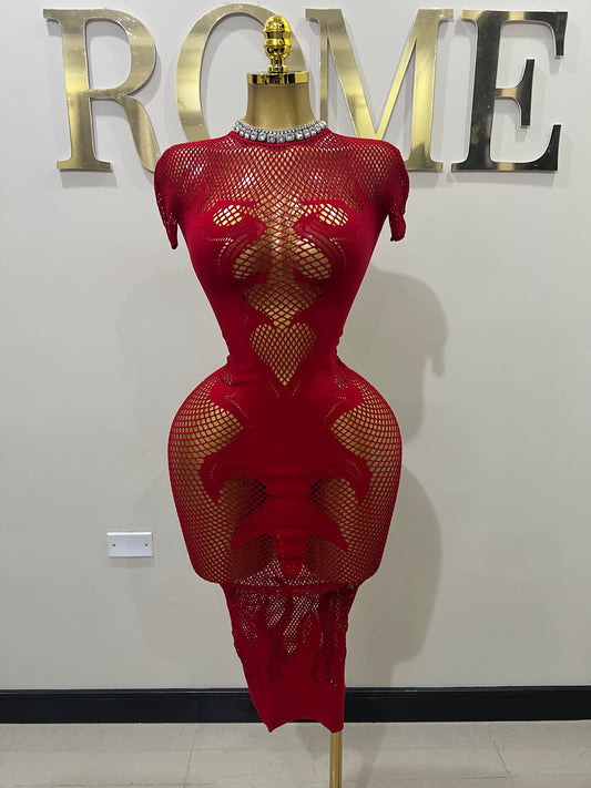 Fire Tights Dress (Red)