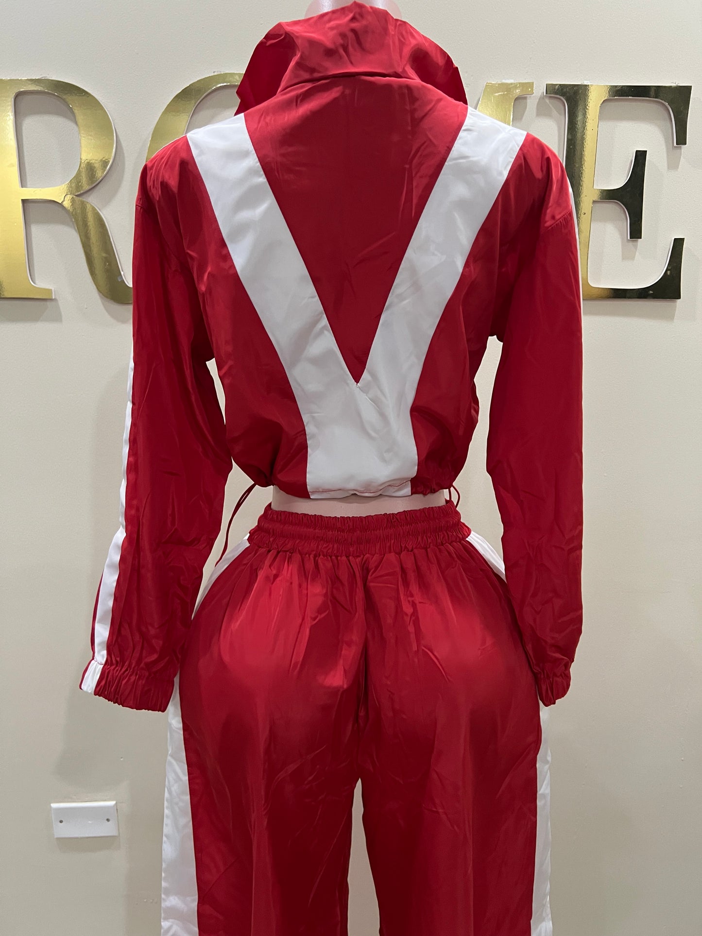 Brooklyn Tracksuit Pants Set (Red)