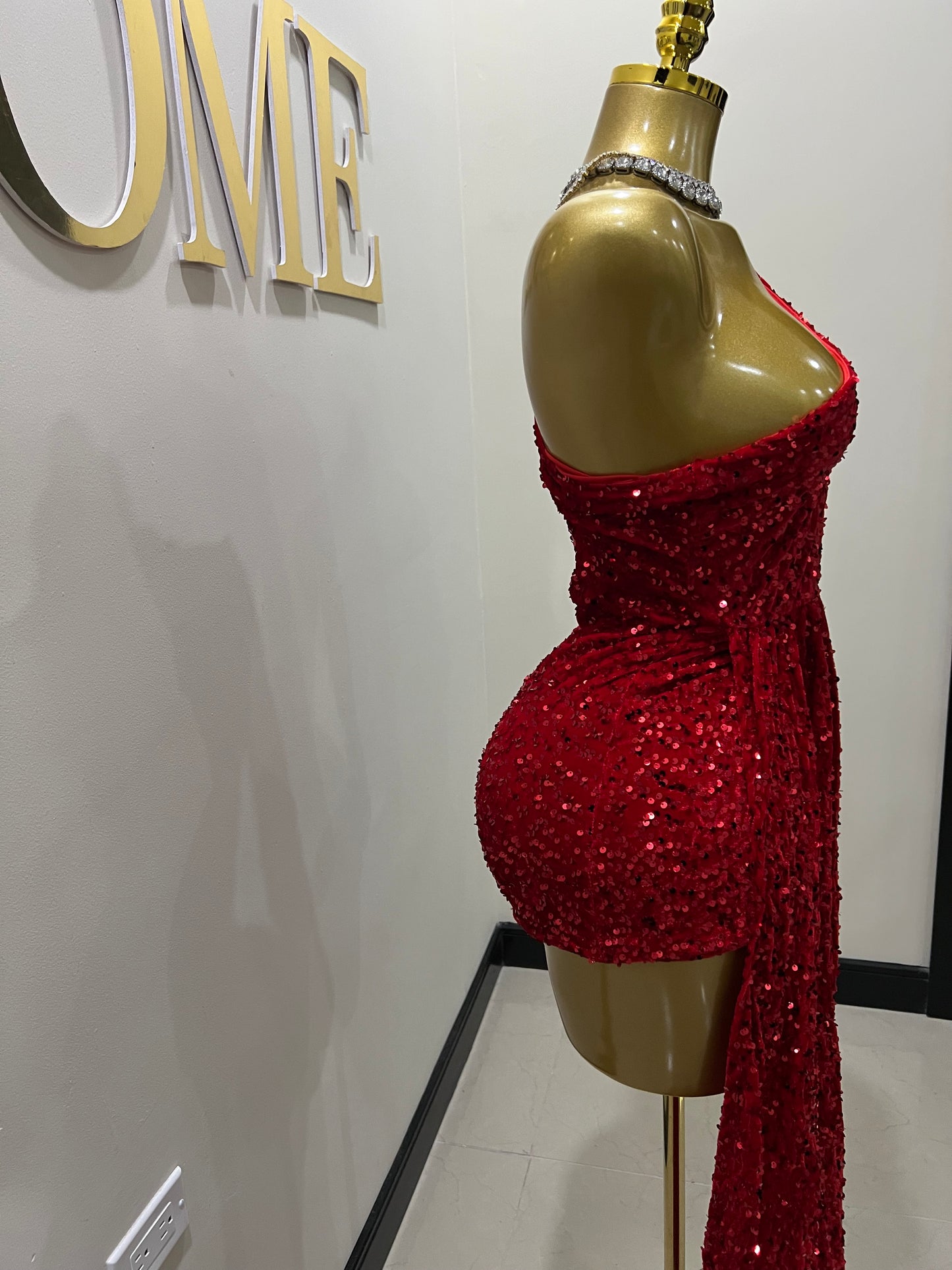 Holly Super Mini Allegra Dress (Red)