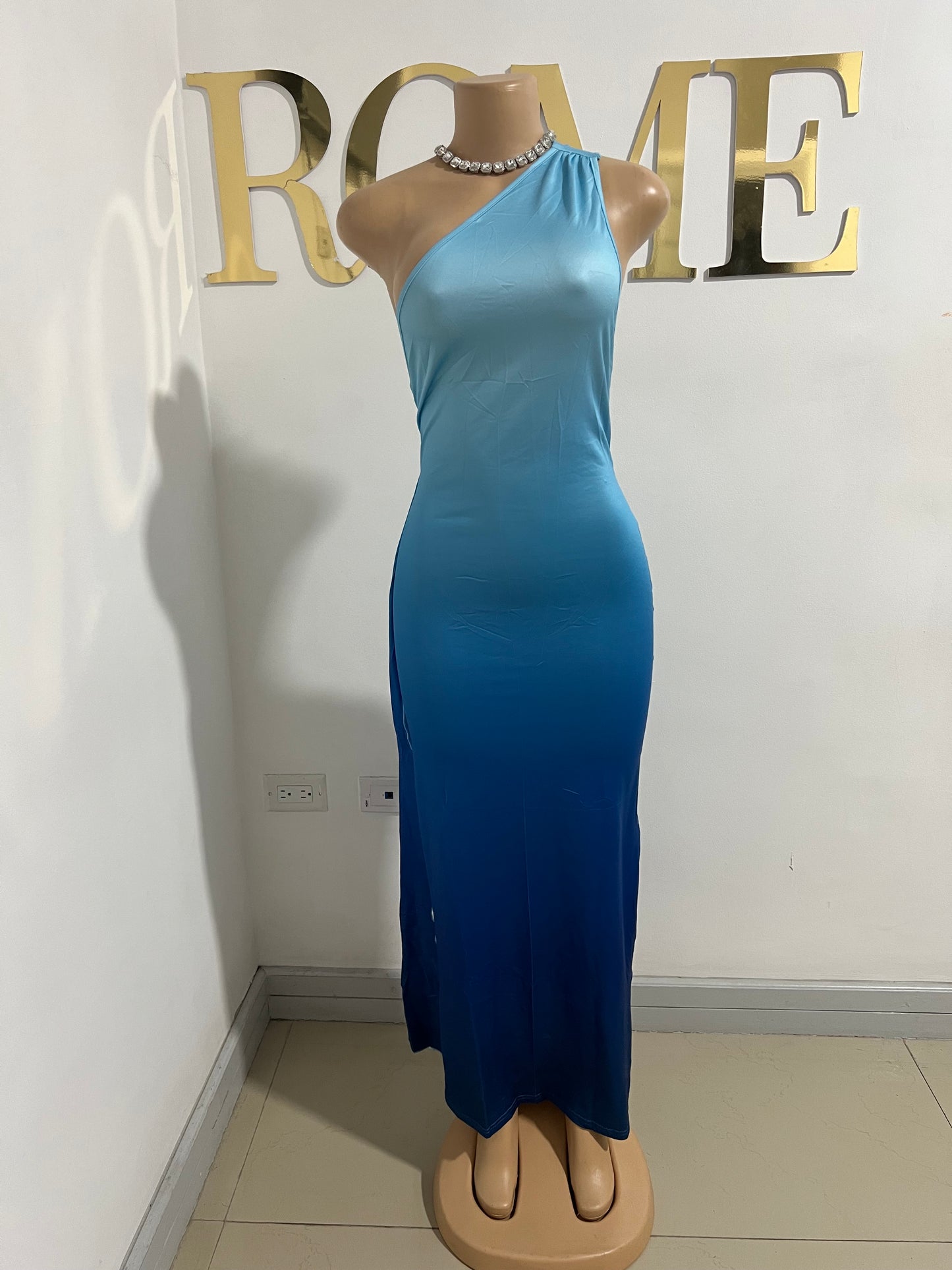 Toya Vibe Dress (Blue Gradient)