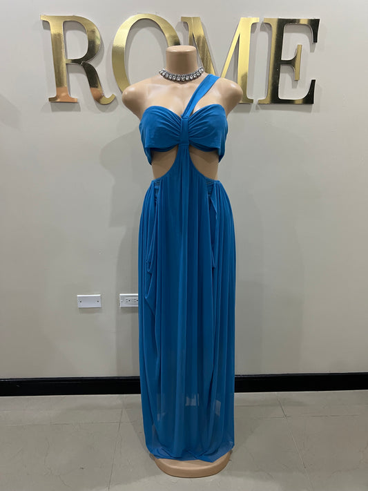 Ruby Mesh Dress (Blue)