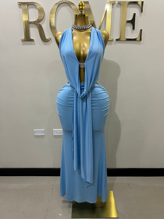 Astra Skirt Set (Blue)