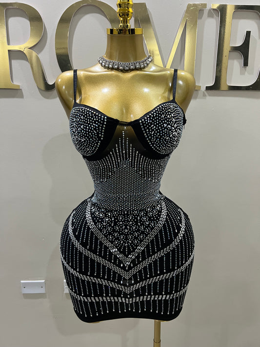 Star Crystal Dress (Black)