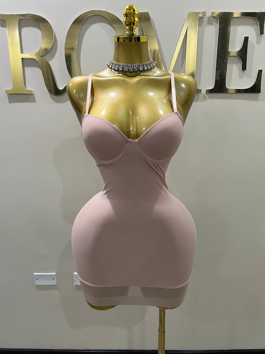Shapewear Lingerie Dress (Dusty-Pink)