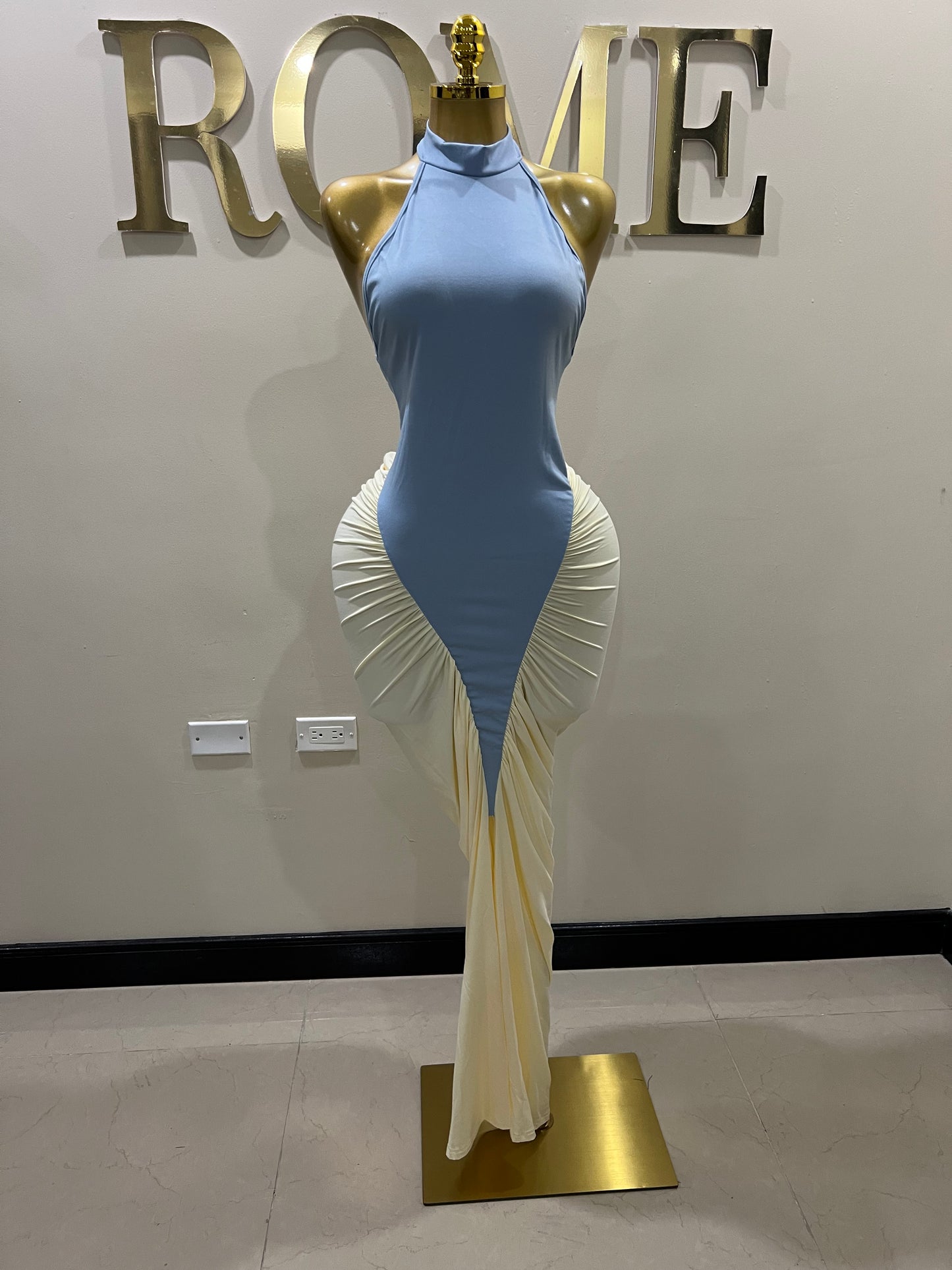 Tamia Hourglass Dress (Blue)