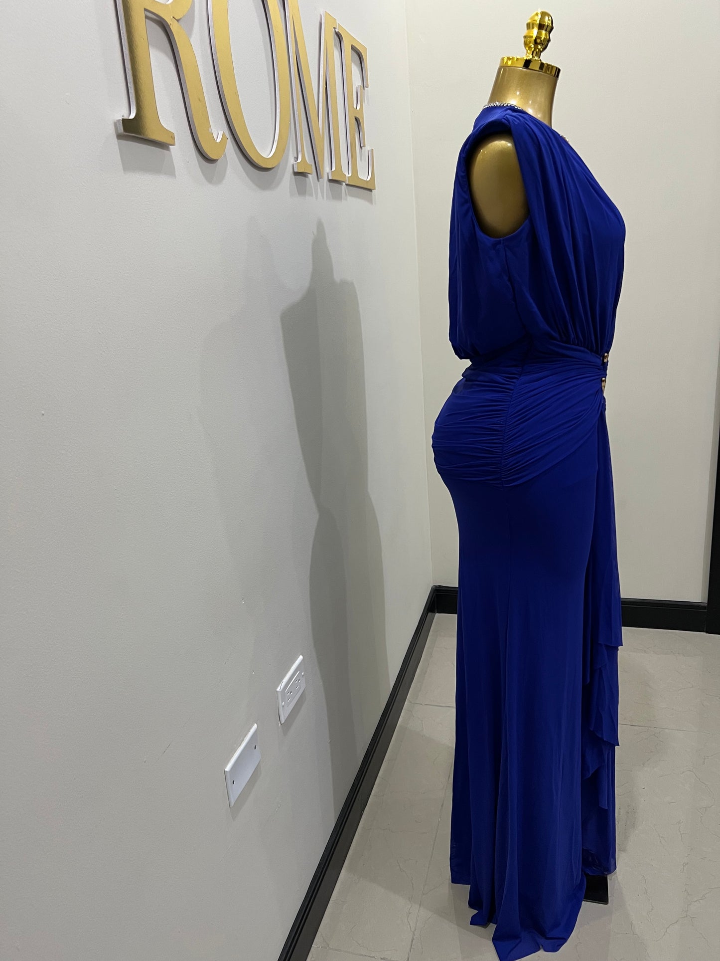 Michelle Snake Dress (Blue)
