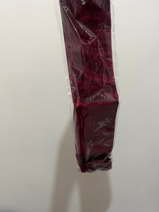 Long Velvet Gloves (Burgundy)