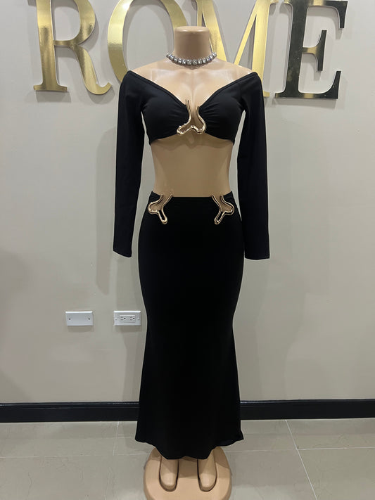 Ming Skirt Set (Black)