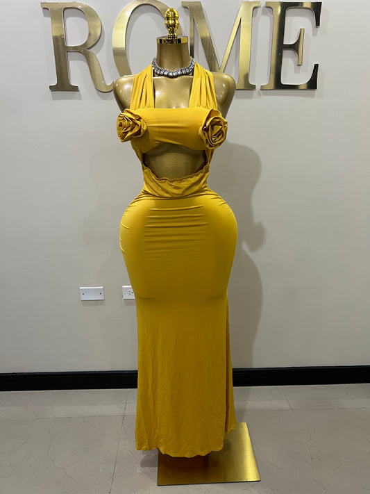 Samira Priscilla Rose Dress (Yellow)
