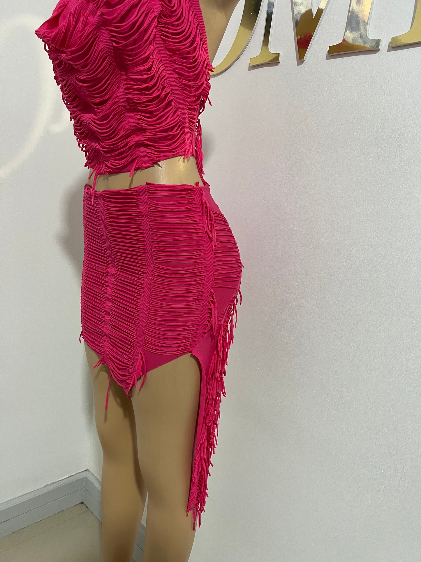 Mica Skirt Set (Pink)