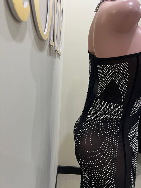 Hana Mesh Dress (Black)