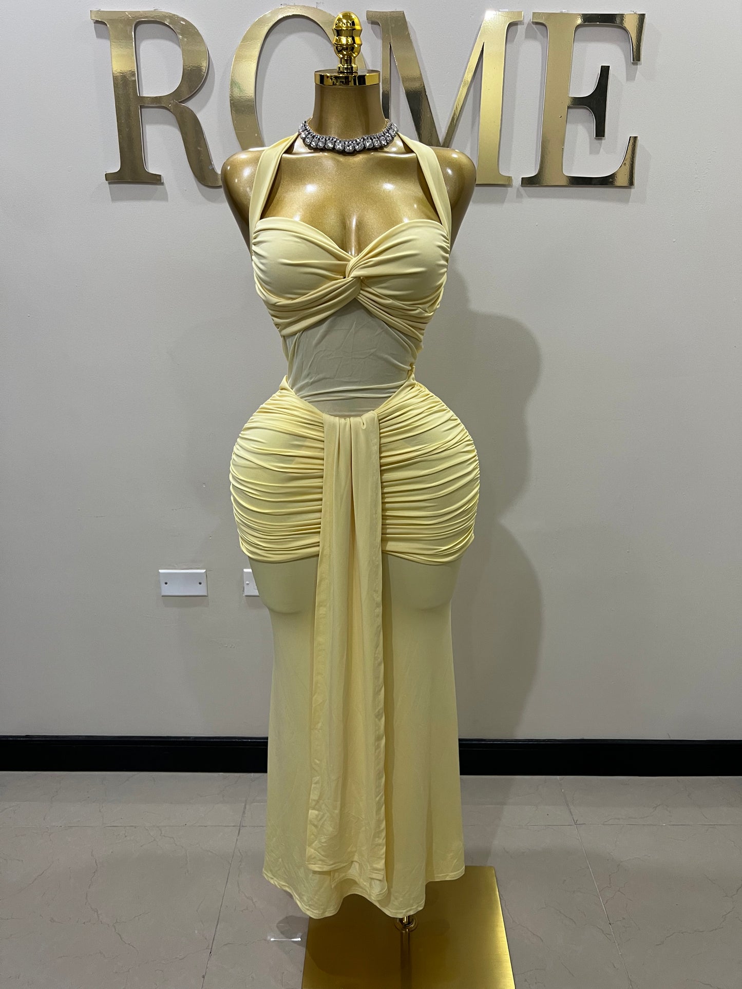 Sweetheart Nara Dress (Yellow)