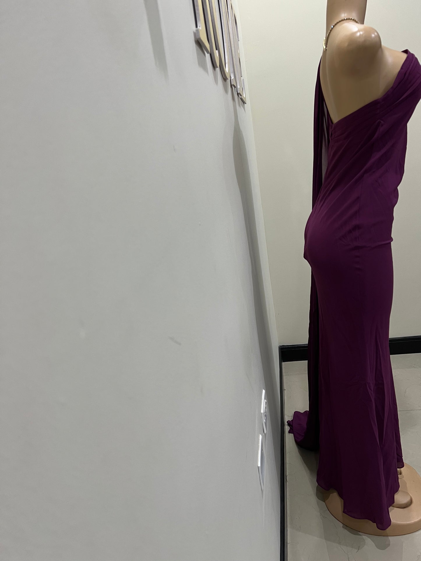 Isabella Chiffon Dress (Purple)