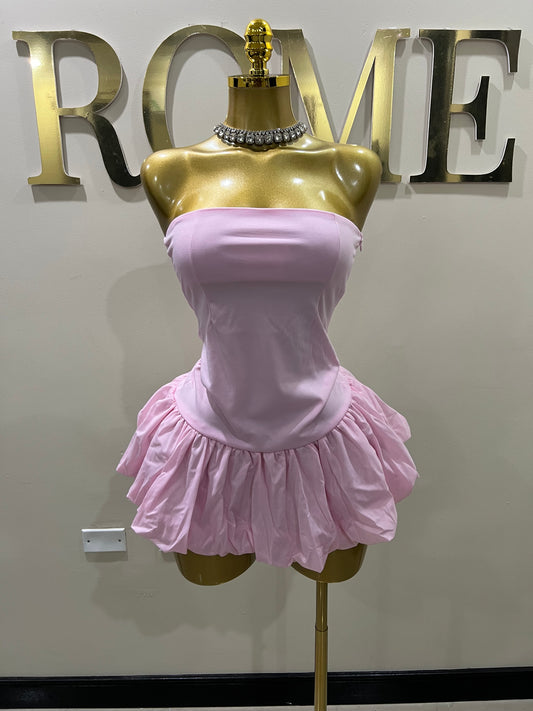 Solange Princess Pumpkin Dress (Pink)