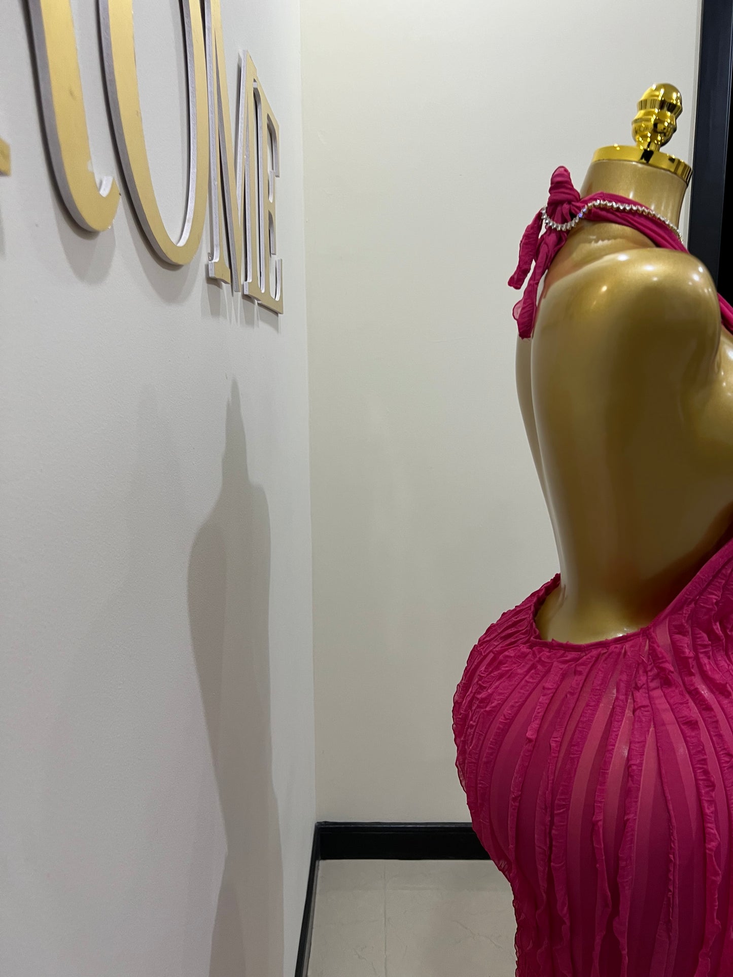 Lily Dress (Bright-pink)