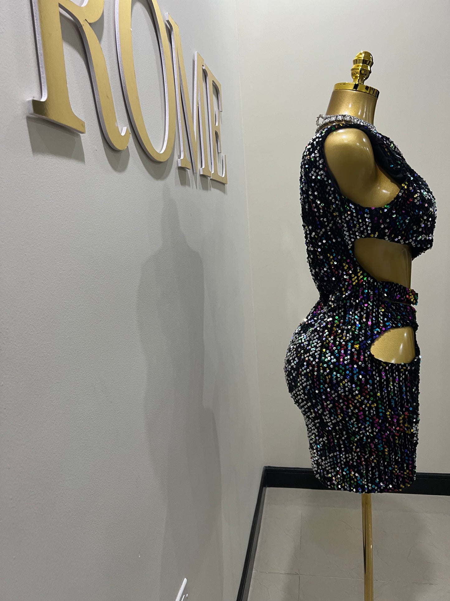 Ibiza Sequin Dress (Multi-color)