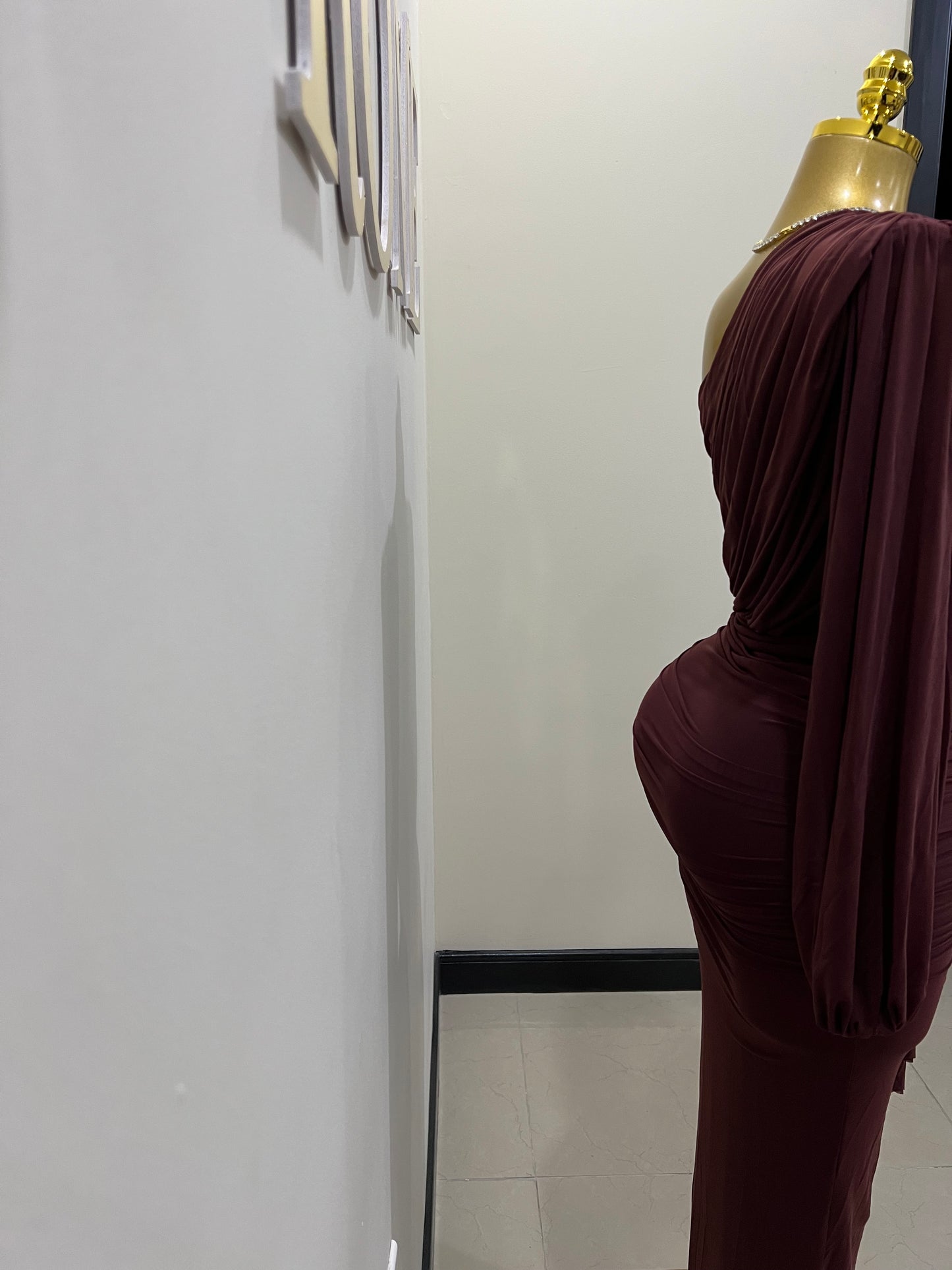 Michelle Seychelles Dress (Maroon)