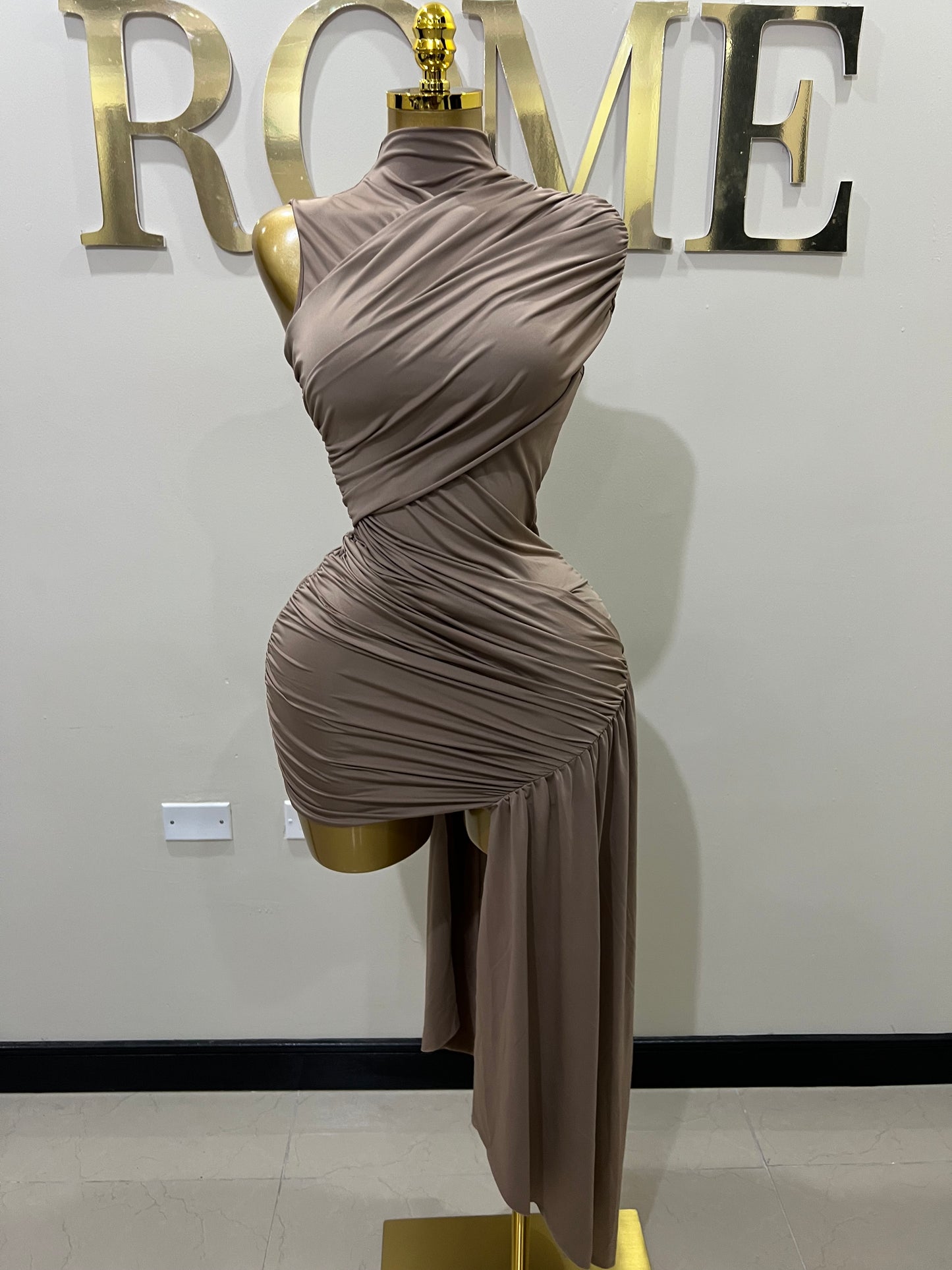 Samira Allegra Dress (Brown)